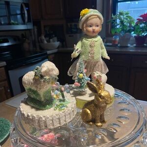 UNIQUE MARGARET HAIRE DESIGNED FOR ESC— SNOWFLAKE GIRL AND LAMB